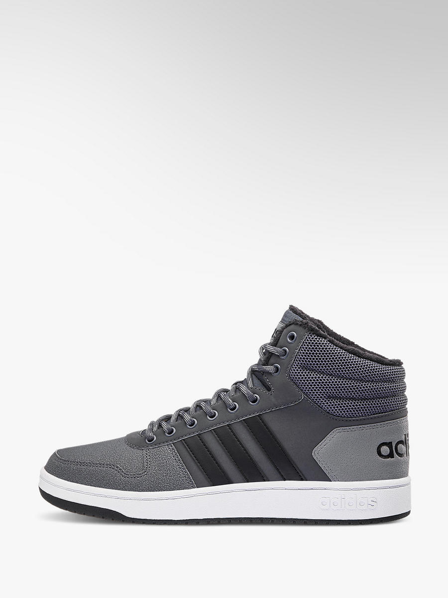 Mid Cut Hoops 2.0 von adidas in grau DEICHMANN adidas Freizeitschuh Hoops 2.0 Mid grauschwarz